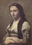 Jean Baptiste Camille  Corot Woman with a Pearl (mk05) USA oil painting reproduction